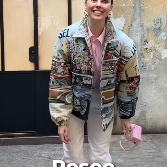 Zara Other - ZARA FORD © JACQUARD PUFFER JACKET SMALL